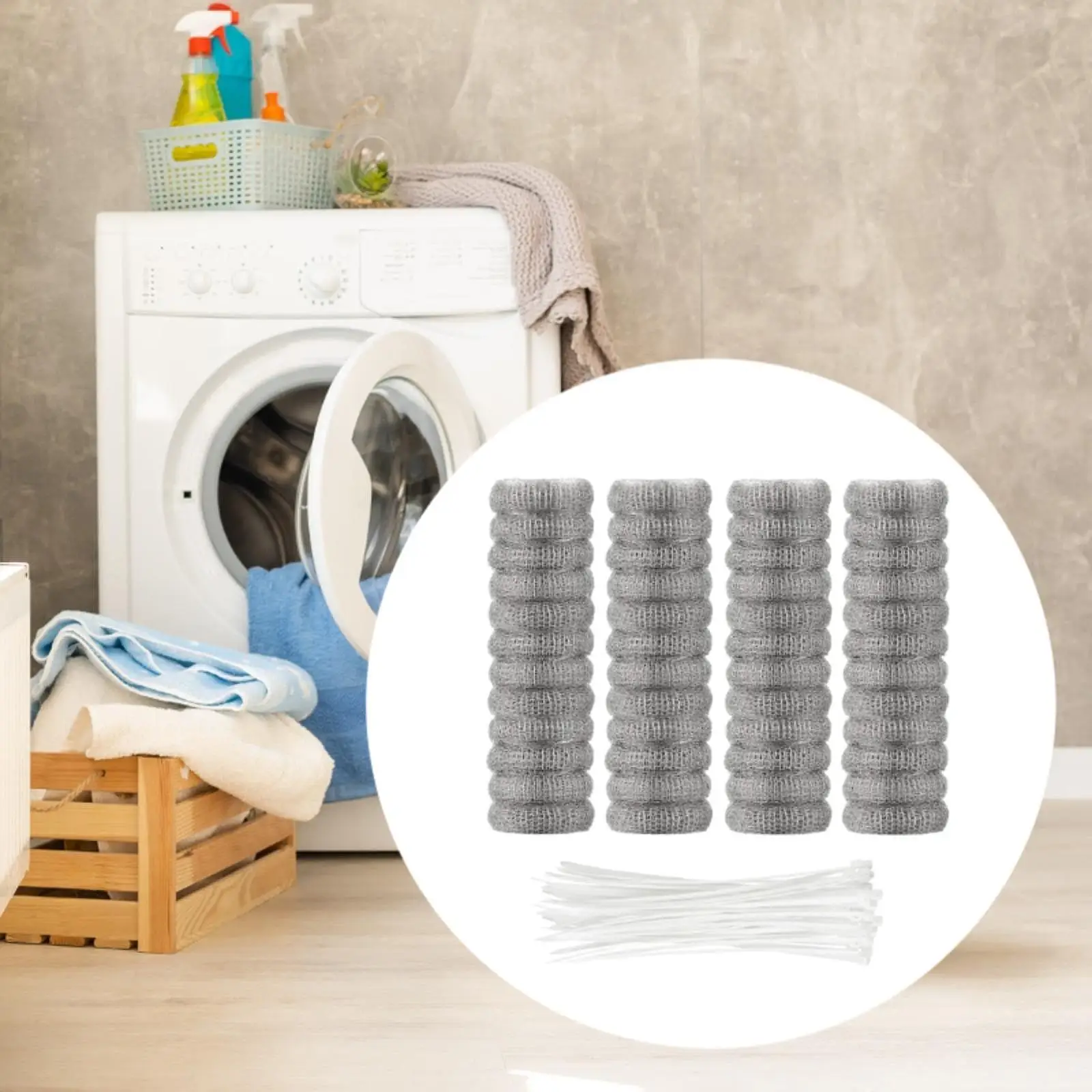 48 шт. ловушка для ворса и кабельные стяжки стиральной машины