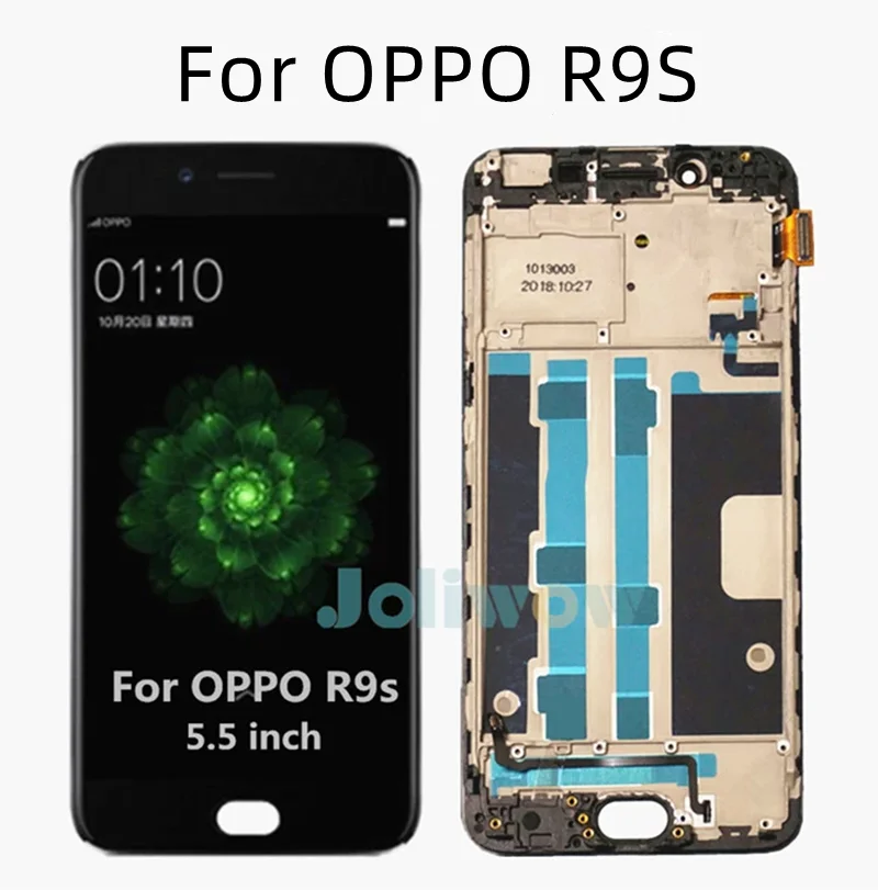 ЖК-дисплей 5,5 дюйма для OPPO R9S CPH1607, сенсорная панель, экран с дигитайзером в сборе с рамкой для Oppo R9S R9ST R9SM LCD
