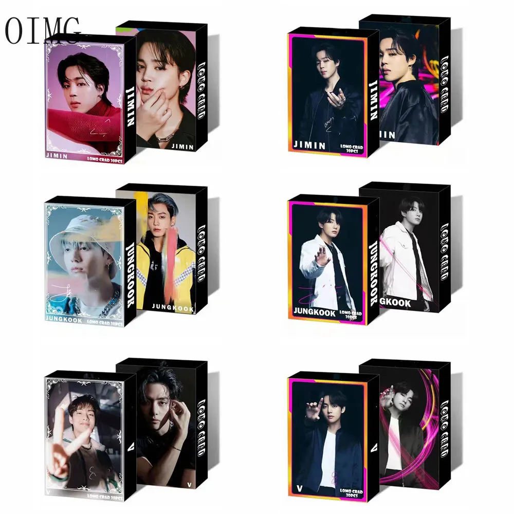 

30pcs/box NEW Bangtan Boys Lomo Card Set Photocard Stray Kids Photo Card Kpop Album Cute korea Boys Poster Picture Fans Gifts