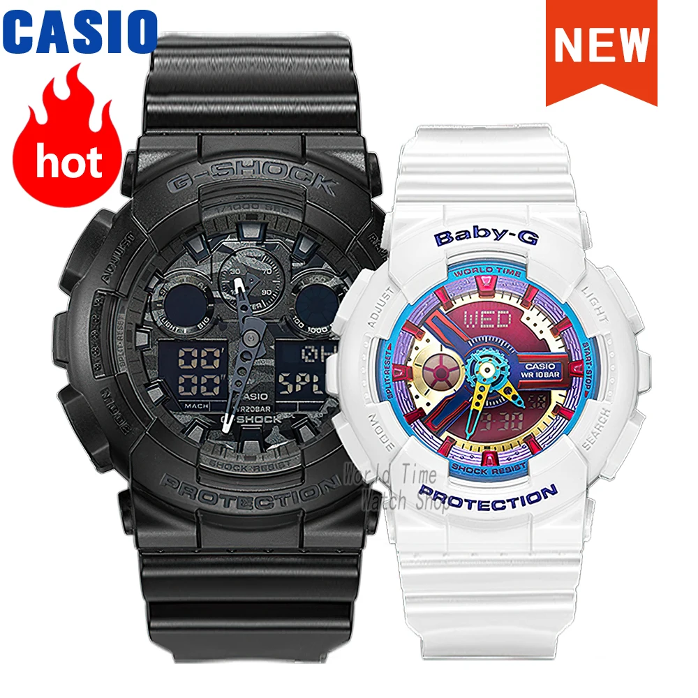 Casio Couple Watch Top Brand Luxury Set Quartz Waterproof Watch Men Ladies Gift Luminous Watch