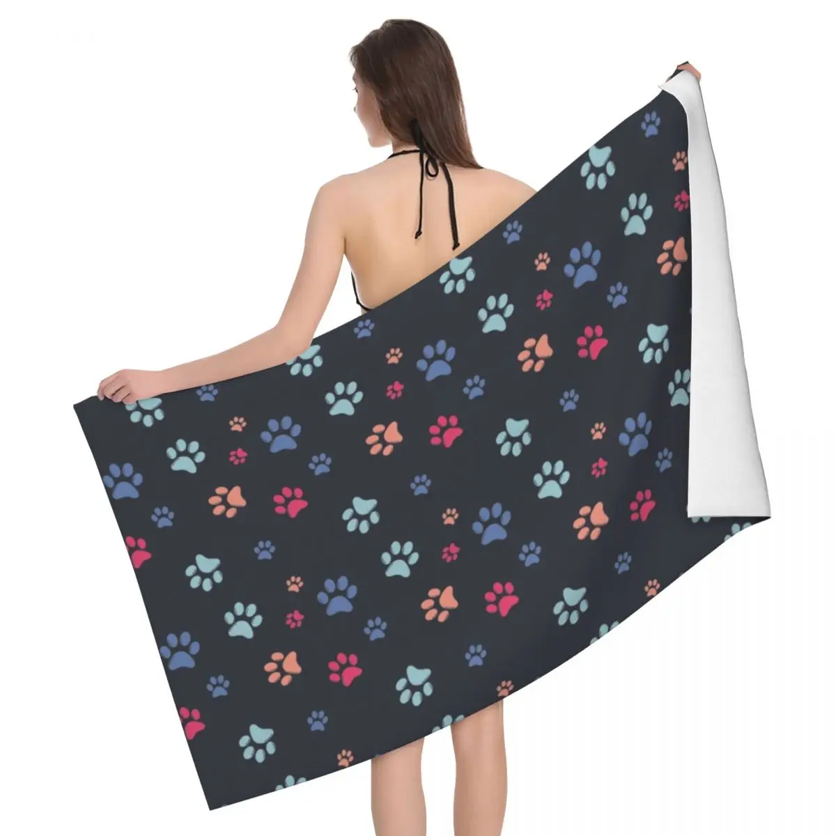 Quick Drying Dog Lover Puppy Animal Super Soft Microfiber Bath Sauna Towels