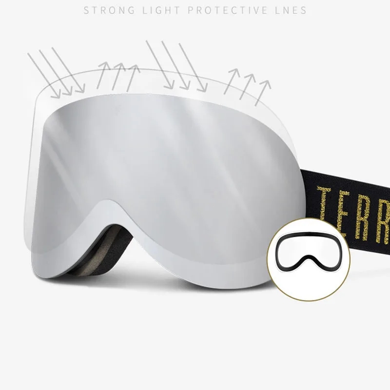 

Двухслойные противотуманные лыжные очки для женщин и мужчин, зимние лыжные очки, лыжная маска, уличное снегоход, сноубординг, лыжное оборуд...