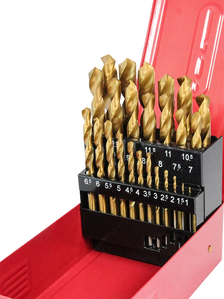 Высокоскоростное сверло для обжарки теста 1-13 мм стандартное титановое покрытие