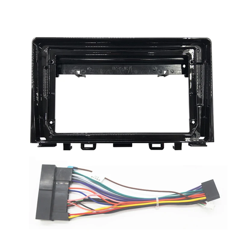 

9 Inch Car Radio Fascia For KIA Rio Morning 2017 2018 Video Panel Player Audio Dash 2 Din Frame Dashboard Mount Kit