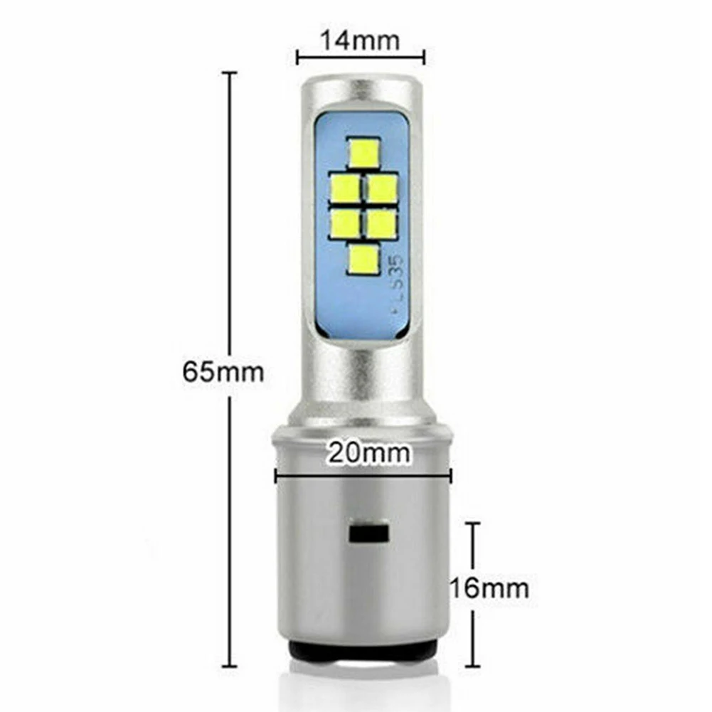 

2 шт., водонепроницаемые светодиодные лампы для мотоцикла, 12 В, 1000 лм