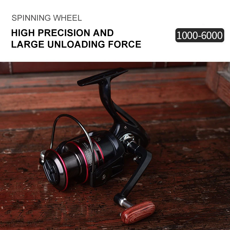 

Rocker 5.2：1 Metal Fishing Reel HB 1000 2000 3000 4000 5000 6000 7000 800 8KG Max Drag Power Spinning Fishing Reel