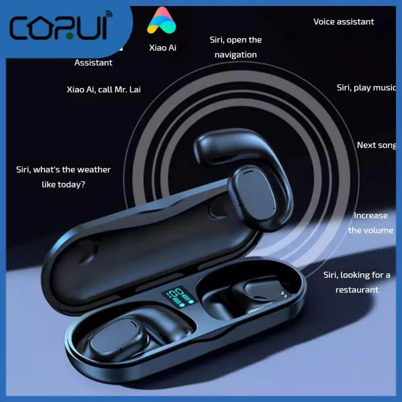 

Sports Style In-ear Wireless Headphones Comfortable Sound Quality Compatible - 5.3 Headset Chip Black 10 M Smart Touch