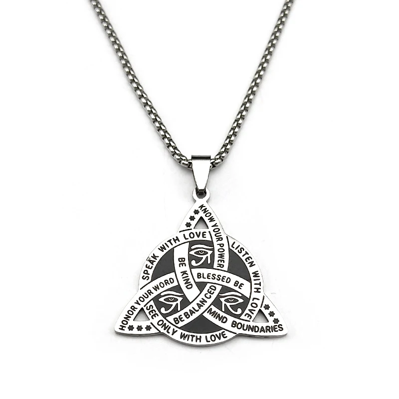 Ожерелье с подвеской глаз Хора для женщин и мужчин ожерелье из нержавеющей стали