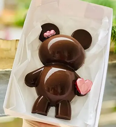 

3pcs/bag Plastic 3D Bear Chocolate Mold Cake Mold Baking Accessories Cake Decoration Accessories Cake Decorating Tools