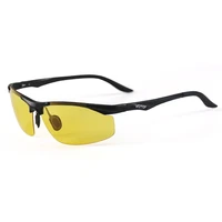 votop night vision glasses polarized anti glare lens uv400 aluminium magnesium frame yellow driving goggles for men women