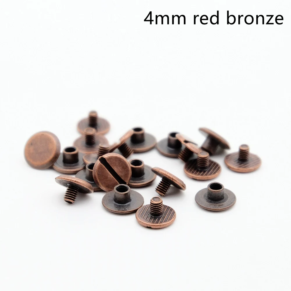Красочные металлические винты M3 для спирального зажима для переплета 4 мм/7 мм серебристый/бронзовый/красная бронза/серый/золотой 10 пар/лот переплета с отрывными листами блокнот с отрывными листами 200 рублей