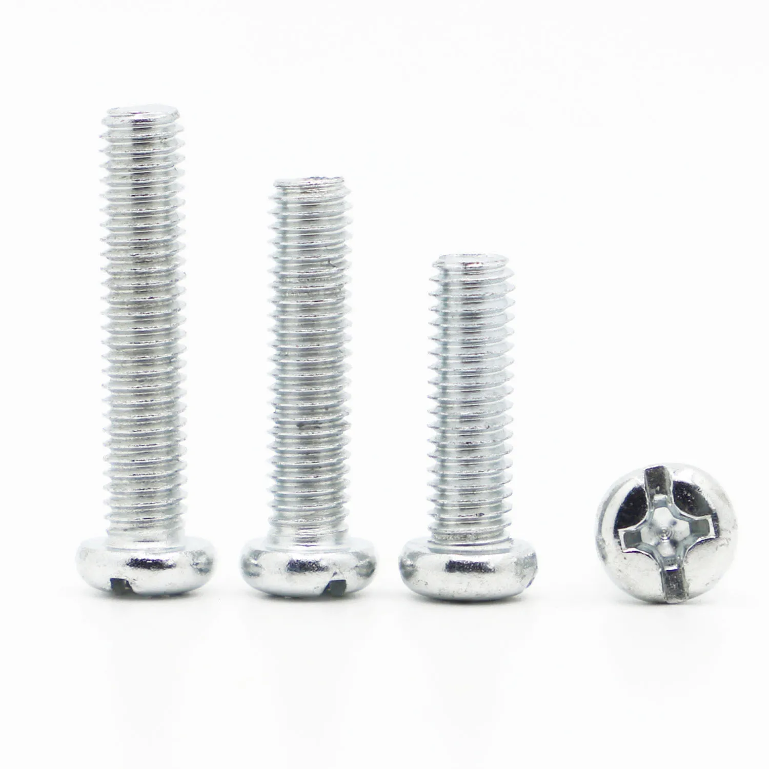 

10-50pcs M3 M4 M5 M6 M8 DIN7985 GB818 Zinc Plated Carbon Steel Cross Recessed Round Pan Head Pm Bolts Phillips Machine Screws