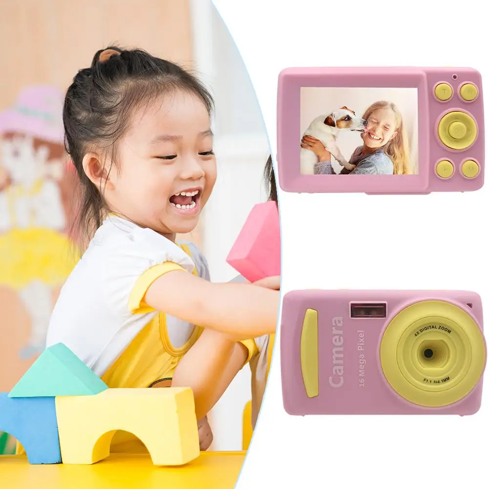 Kids 2 inch HD Screen Digital Mini Camera Toy with 32G Card Children Automatic Shoot Cameras 1600W Video Resolution | Игрушки и хобби