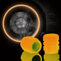 1pc4pcs orange luminous valve cap abs car wheel tire valve stem caps recycle car tire parts tire cap