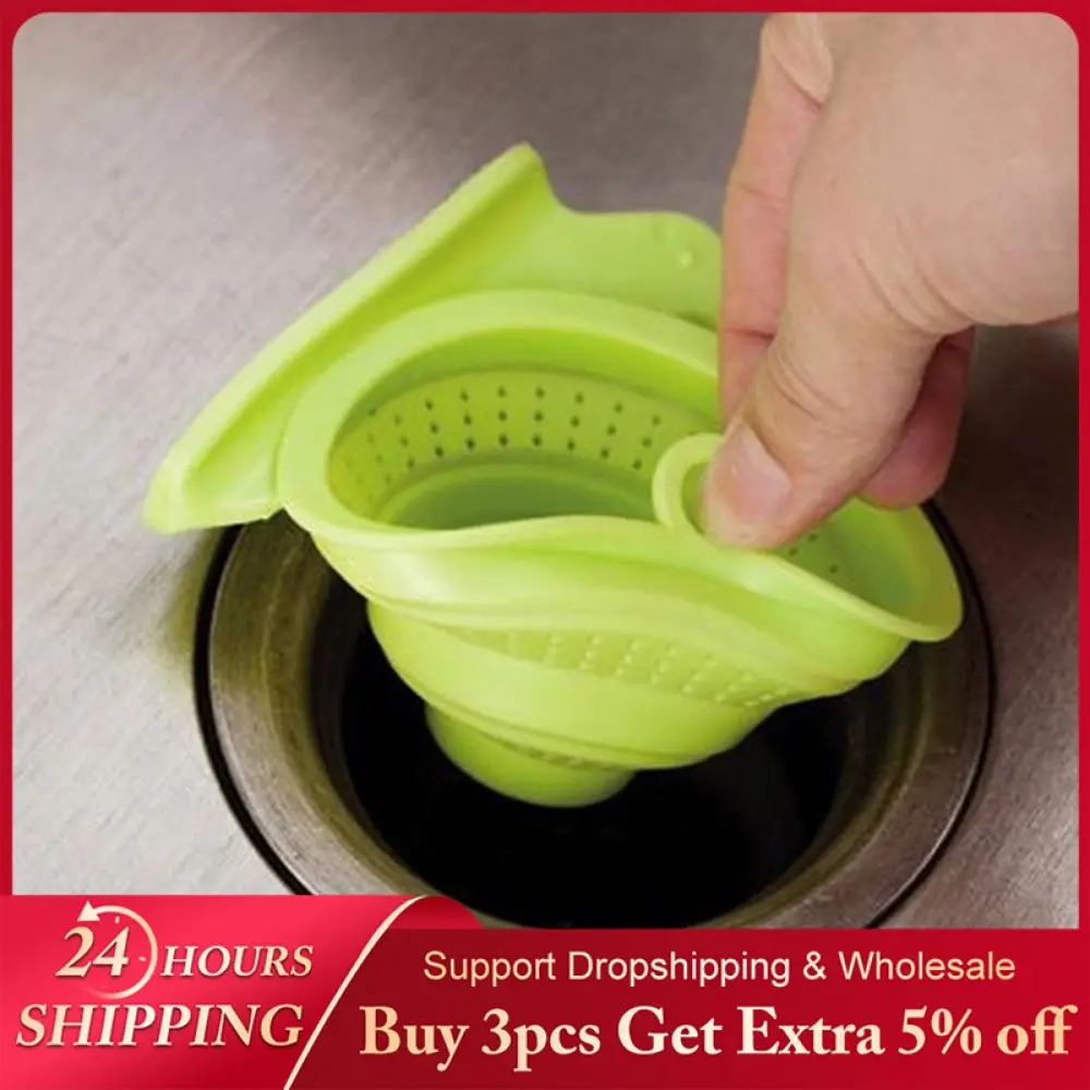

Anti-blocking Floor Drain Retractable Silica Gel Kitchen Drains Sink Filter Kitchen Sink 11×3.5×9cm Kitchen Sink Accessories