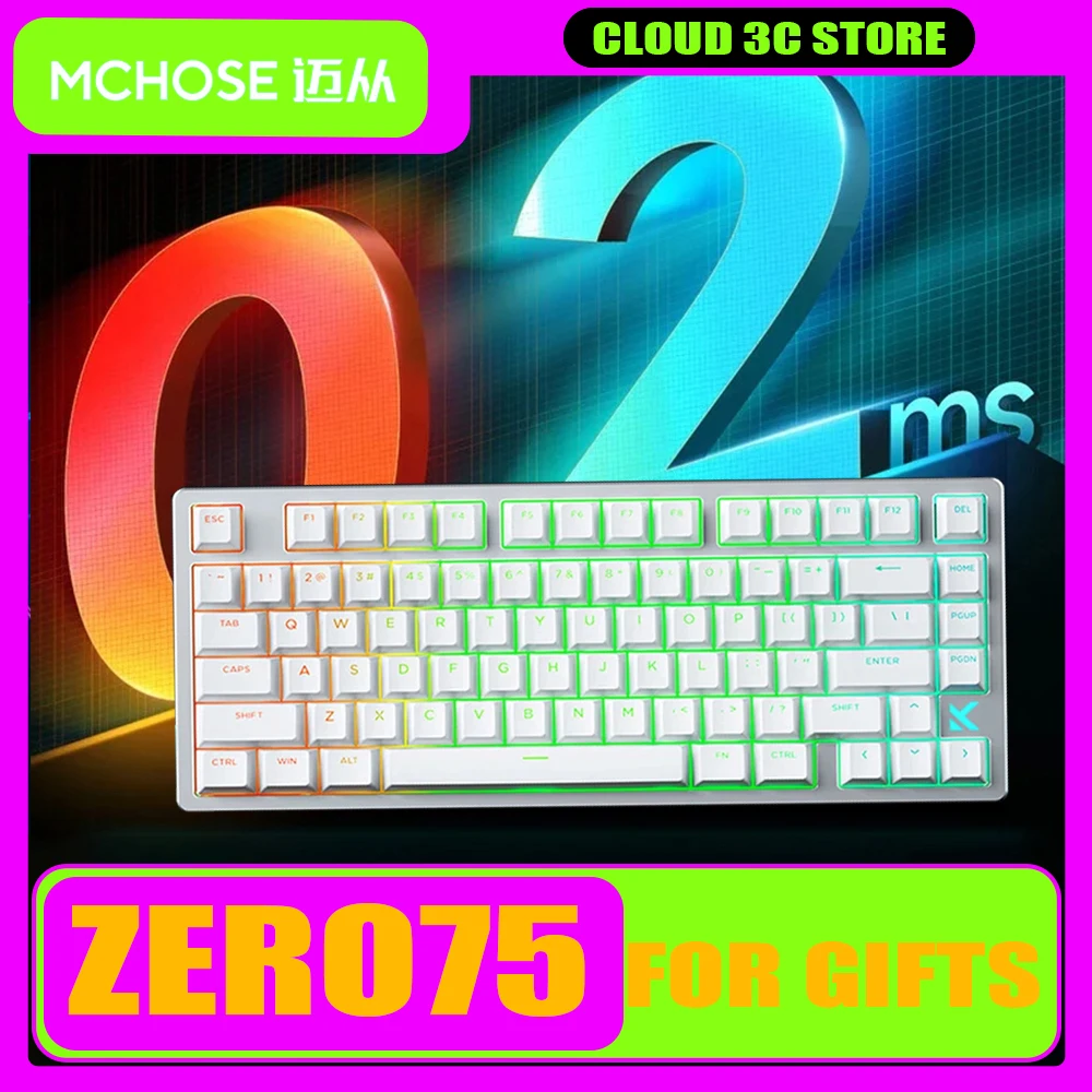 Механическая клавиатура Mchose Zero75 магнитная ручка переключателя RGB с возможностью