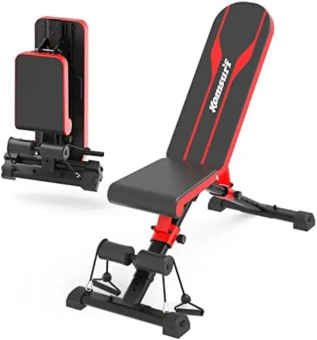 

Bench, Adjustable Workout Bench, Exercise Bench Press for Home Gym, Foldable Equipment Body Gym System, Strength Training Bench