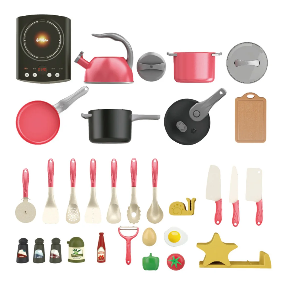 

31Pcs Simulation Cooking Tools Mini Electric Cooker Toys Kids Pretend Play Toys