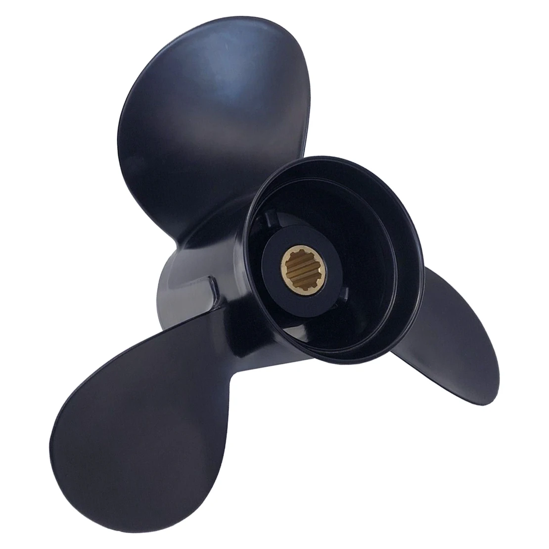 Black Aluminum Alloy Boat Propeller Fit for Mercury Mariner Tohatsu Nissan Outboard 25-30HP 48-19640A40 346-64104-5 3R0B645270