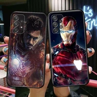 iron man quality phone case hull for samsung galaxy a70 a50 a51 a71 a52 a40 a30 a31 a90 a20e 5g a20s black shell art cell cove