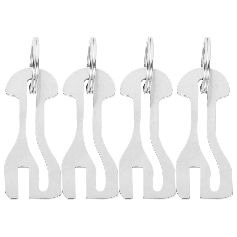 4 шт. тележка жетон для покупок металлический брелок ключей бирка продуктов