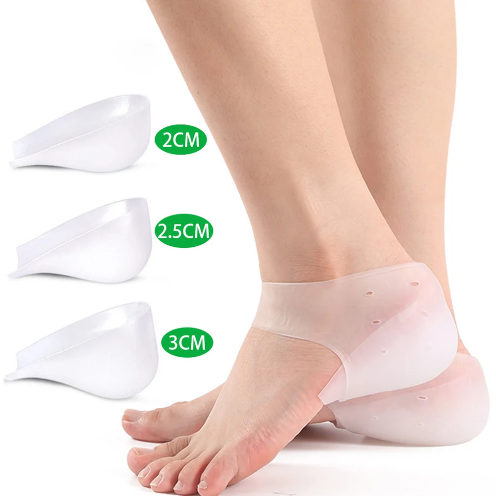 

Invisible Height Increase Silicone Socks Gel Heel Orthopedic Support Heel Soles Insole Foot Massage Unisex