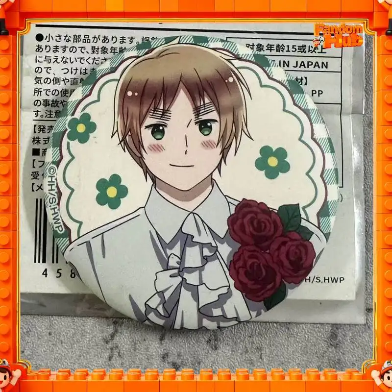 Оригинальный голографический значок-пин из серии Hetalia Flower Series с Ван Яо и Артуром Киркландом (чиби), аниме-атрибутика, игрушка, подарок (art.: 3920daeeb7572) - 3920daeeb7572