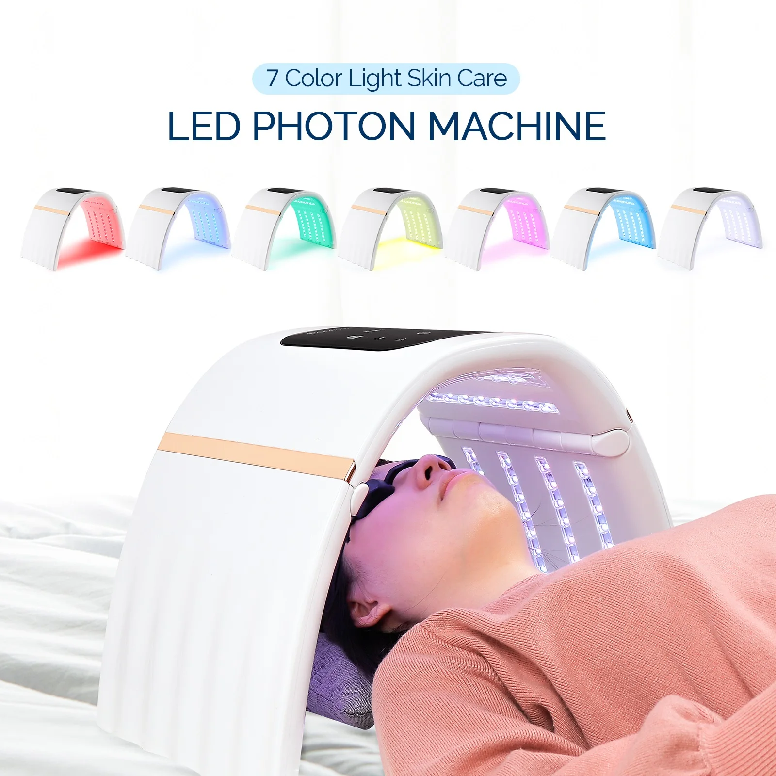 

Led Face Light Therapy PDT Photon Facial Mask Skin Rejuvenation Anti Acne Smooth Wrinkle Brighten Home Use SPA Device