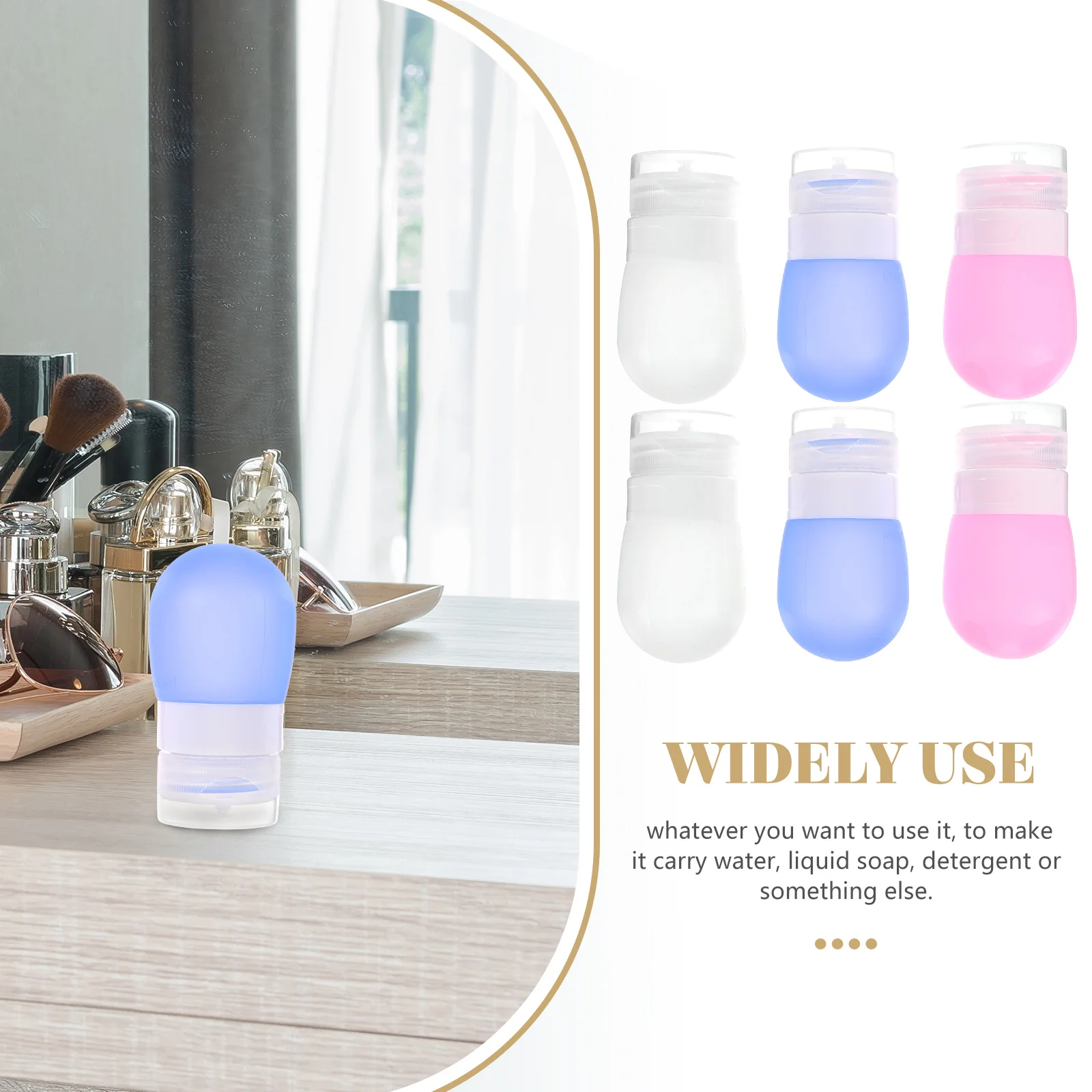 6 шт. портативные контейнеры для жидкости дорожная бутылка с насосом бутылки