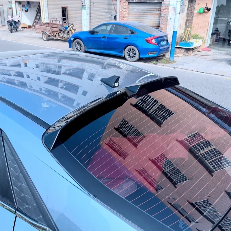 Фото Для Hyundai Elantra Avante CN7 Спойлер 2020+ такновый задний поzyby wargi задний skrzydła ABS пластиковый черный комплект do tunin №4