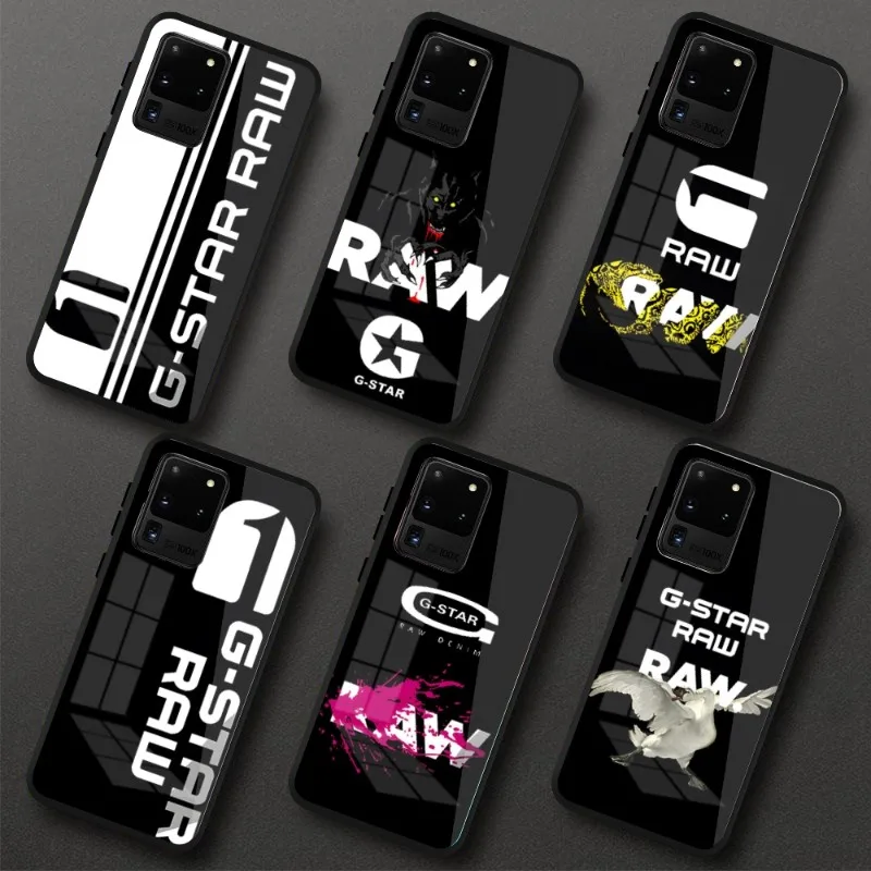 

RAW g Star чехол для телефона для Samung S23 S22 S21 Pro Ultra A13 A33 A53 NOTE 20 PC Glass Cover Funda Shell