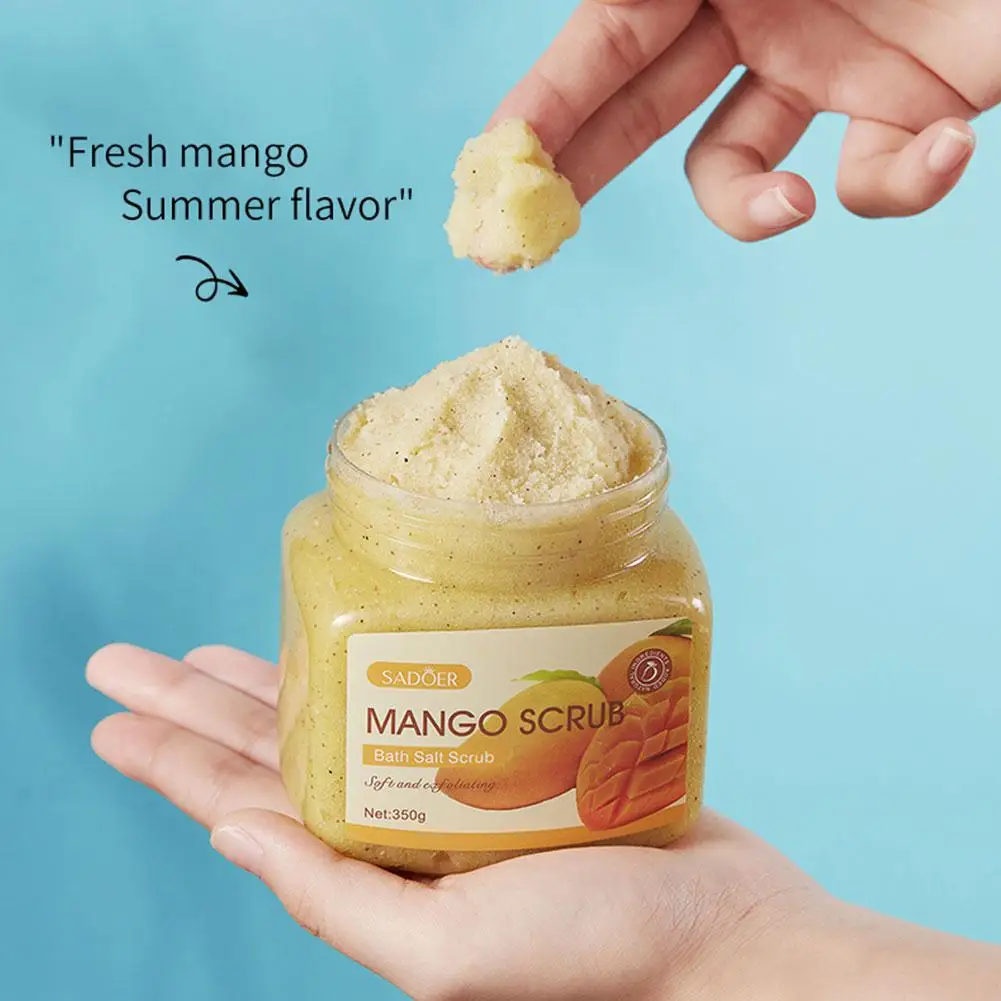 Новый высококачественный скраб для тела с фруктами манго и куркумы 350 г крем кожи