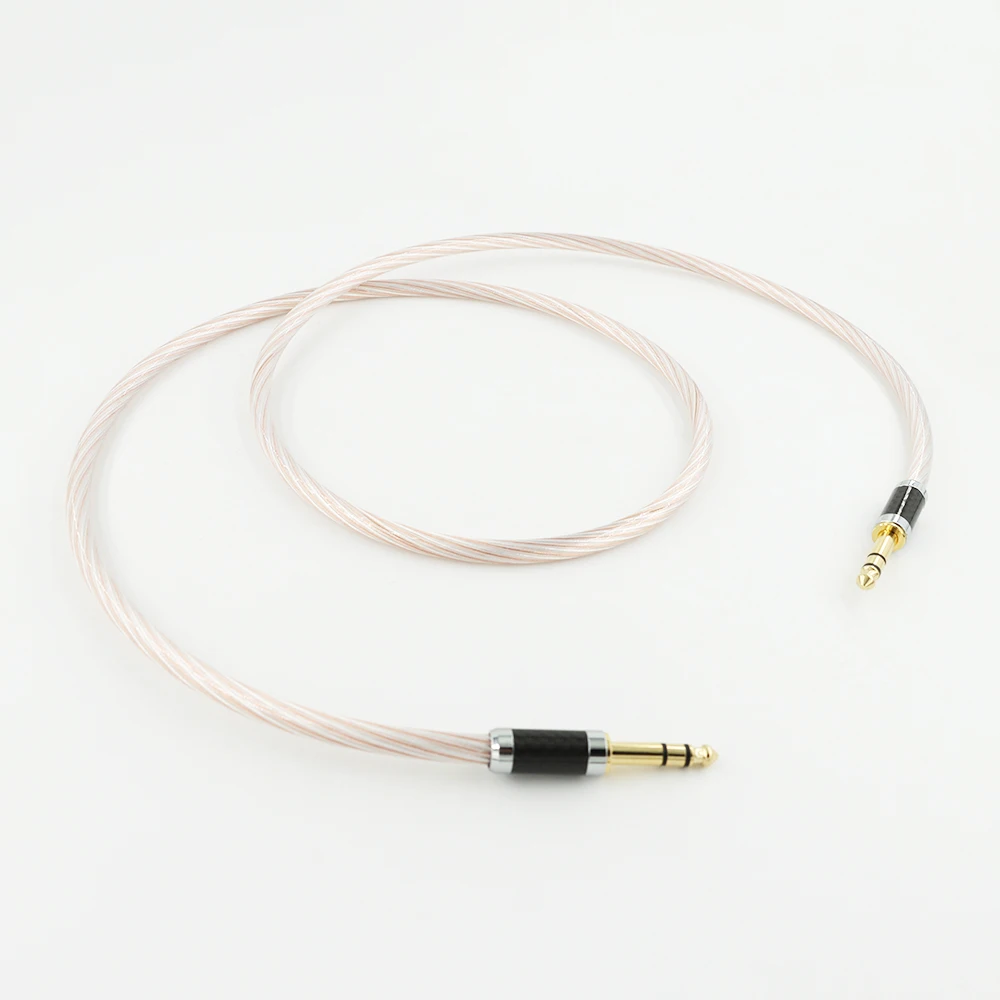 HiFi 6 35 мм аудиокабель OCC серебристый смешанный TRS стерео разъем для