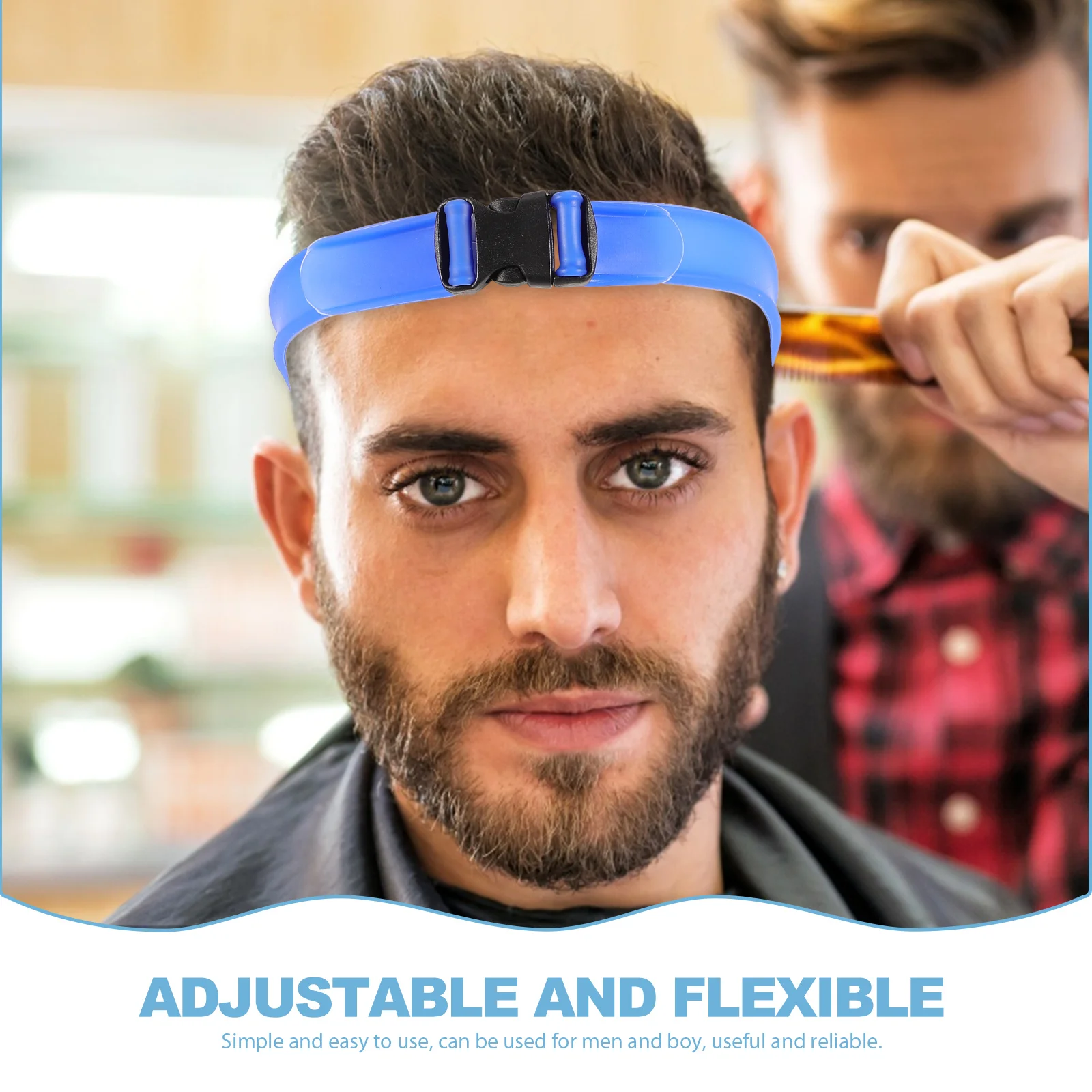 Инструмент для стрижки и укладки волос на шее регулируемый посібник повязка