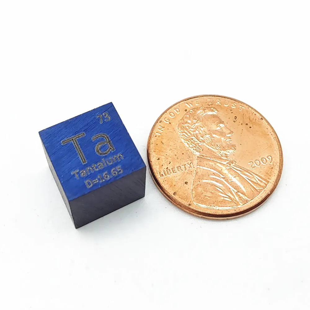 Радужный танталовый куб Ta металл плотность 10 мм 99 95% чистый для коллекции