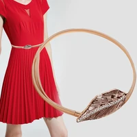 modern simplicity aestethic design kpop leaf metal skirt waist body chain for women summer clothing accessories trendy jewelry