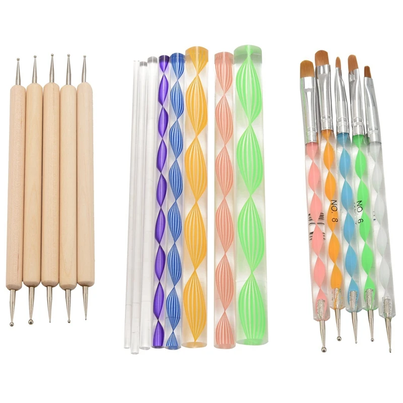 

36PCS Mandala Dotting Tools Set Embossing Stylus Large Dotting Rods For Painting Rocks Nail Art