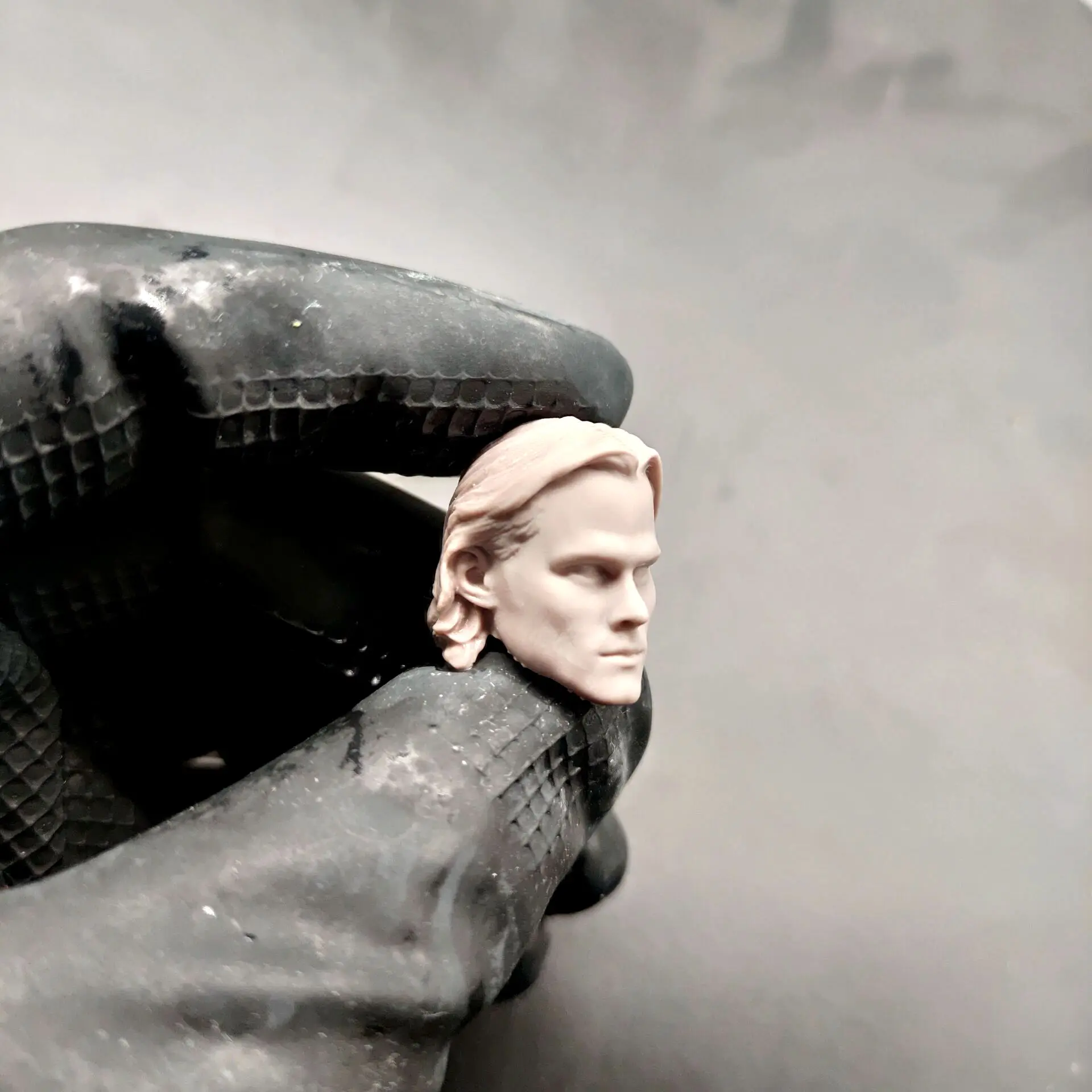 

1/18 1/12 1/10 Jared Padalecki Sam, Неокрашенная голова для фигуры 3,75 "6" 7 "SHF ML Mafex Mez NECA