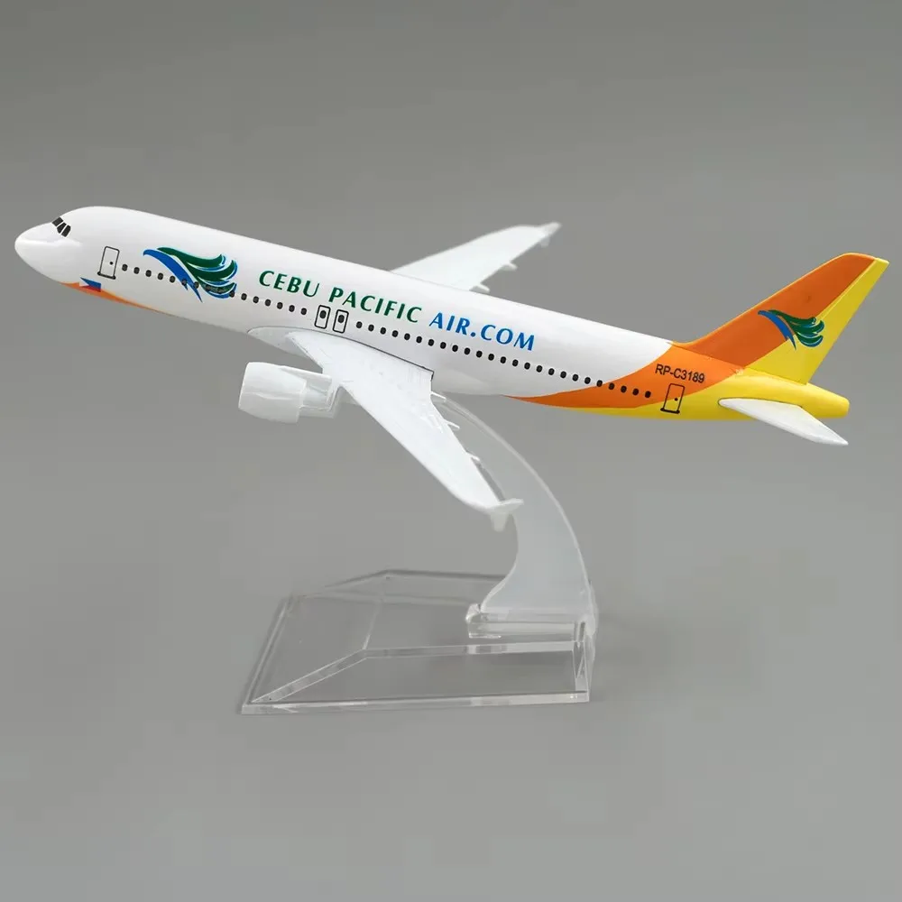 Фото Масштаб 1:400 320, металлическая копия самолета 16 см!) Pacific Philippines A320, литая модель самолета Airbus, детский подарок №4