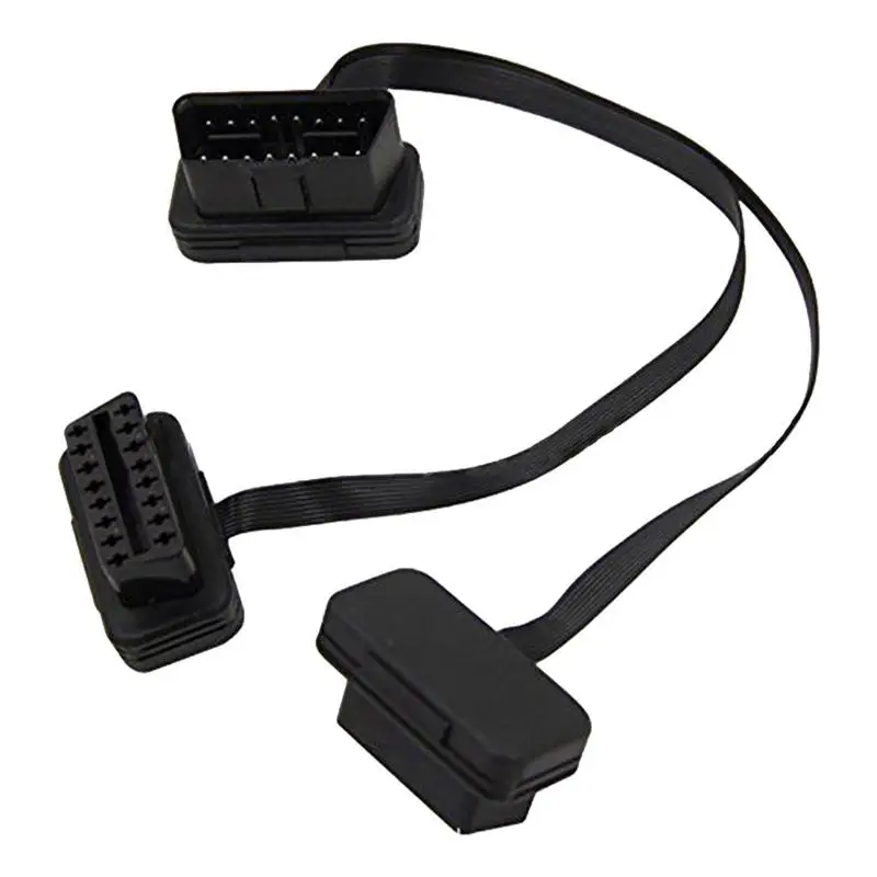 

OBD2 Cable Waterproof 16pin OBD2 Male To Female Flat Ribbon Cable Multifunctional Extension Cable Diagnostic Extender For Any