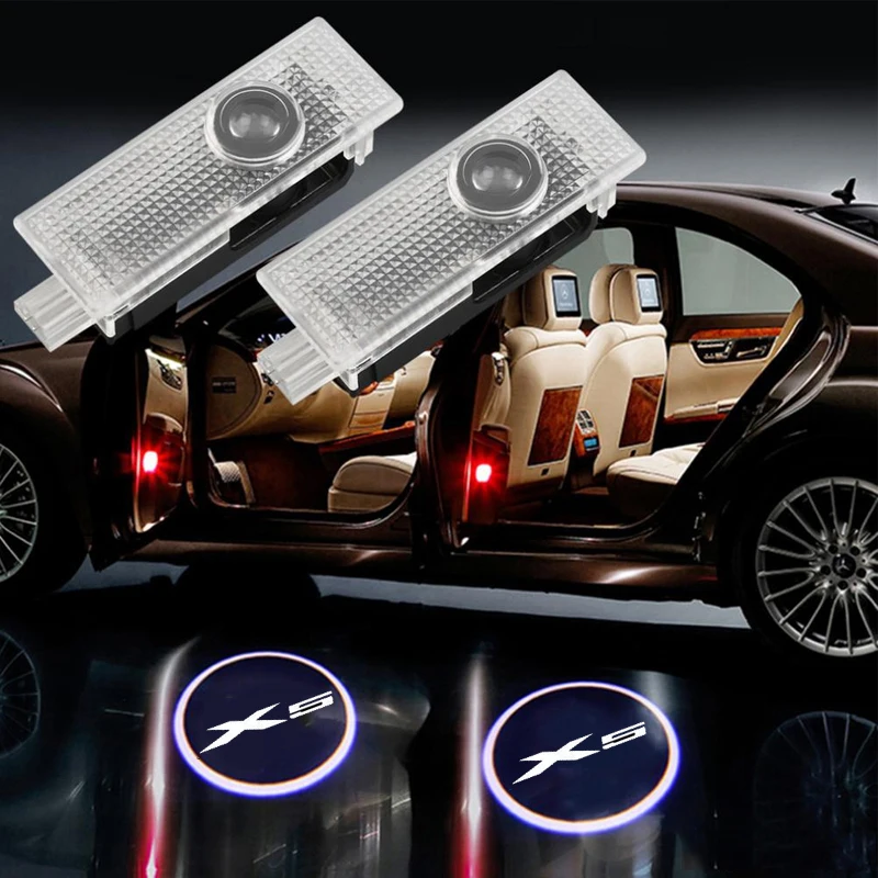

2Pcs For X5 E70 F15 Projector Lamp Car Styling Door Welcome Light Courtesy Projector Ghost Shadow Lamp Auto Accessories