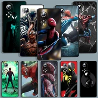 marvel spiderman character phone case for huawei honor 7a 7c 7s 8 8a 8c 8x 9 9a 9c 9x 9s pro prime max lite black luxury back
