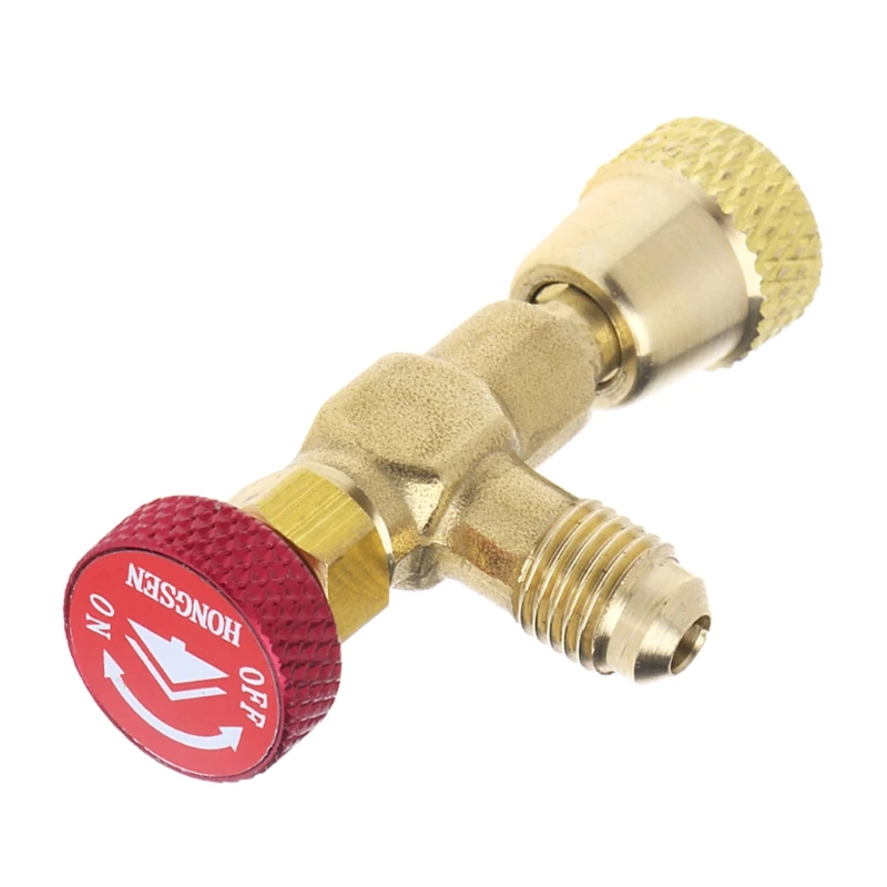 

1PC R410 90° Degree Refrigeration Adapter Connector Gauges Hose Refrigerant