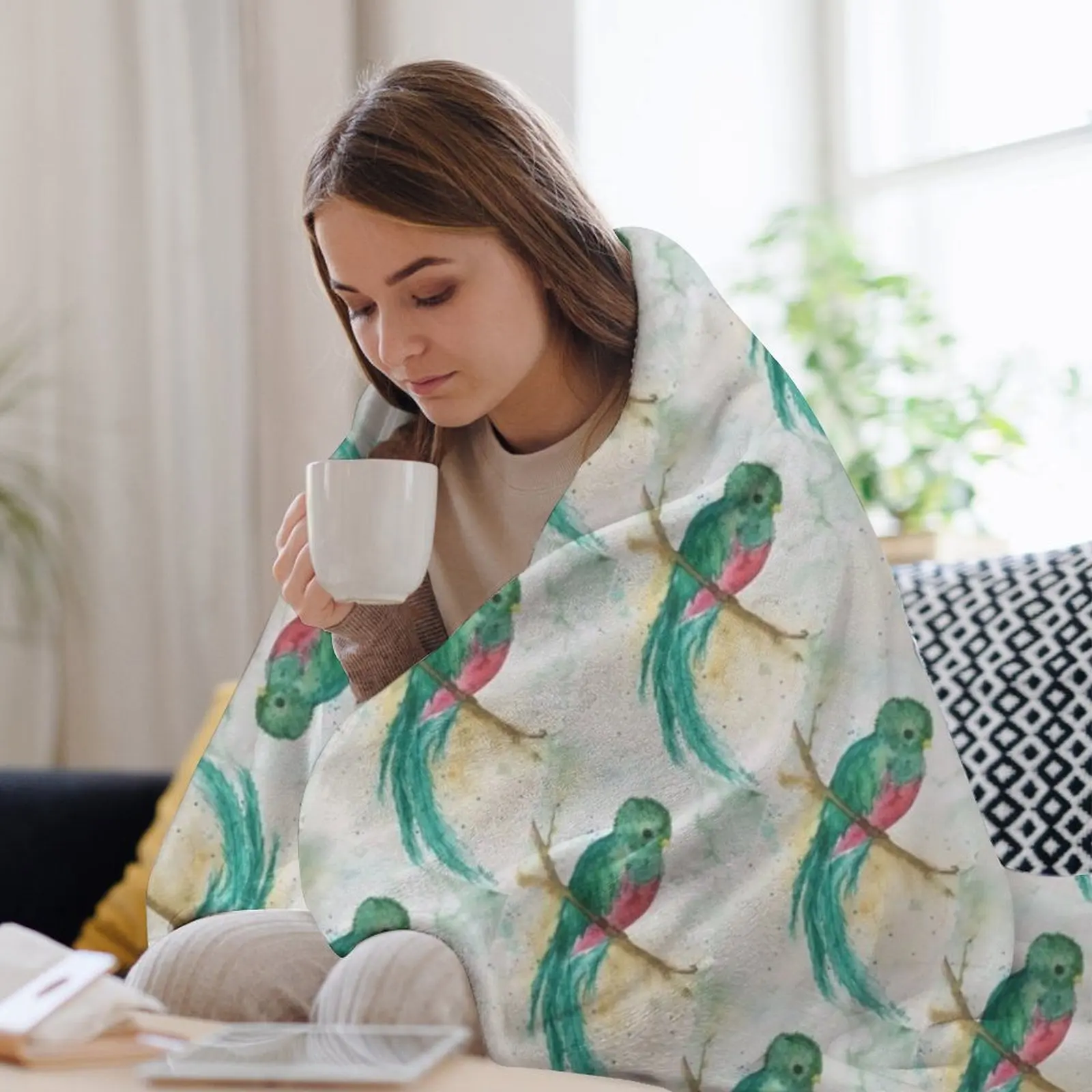 Одеяло Quetzal теплое для зимы одеяло пляжное одинарное