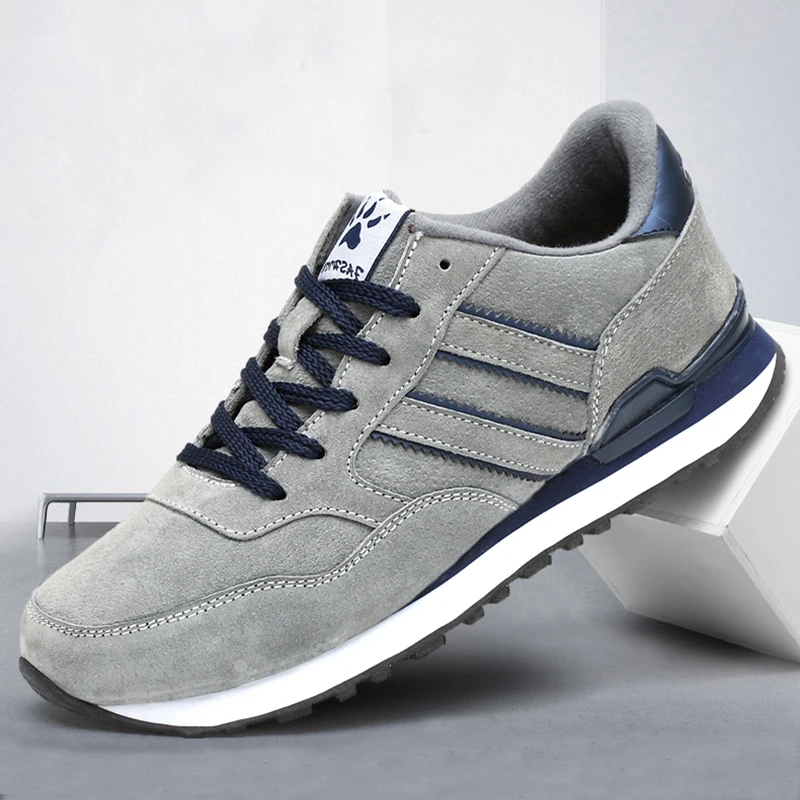 

2022 Artificial Leather Men Causal Shoes Male Spring Light Shoes Sneakers Lac-up Flats Breathable Outdoors Men Fashion Sneakers