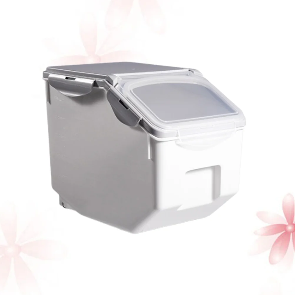 

Large Food Container Flour Organizer Rice Storage Bucket Cylinder Moistureproof