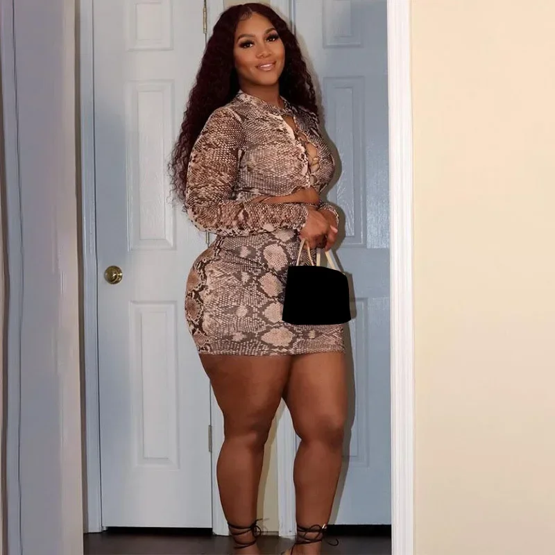 KEXU женское облегающее мини-платье с леопардовым принтом и длинными рукавами