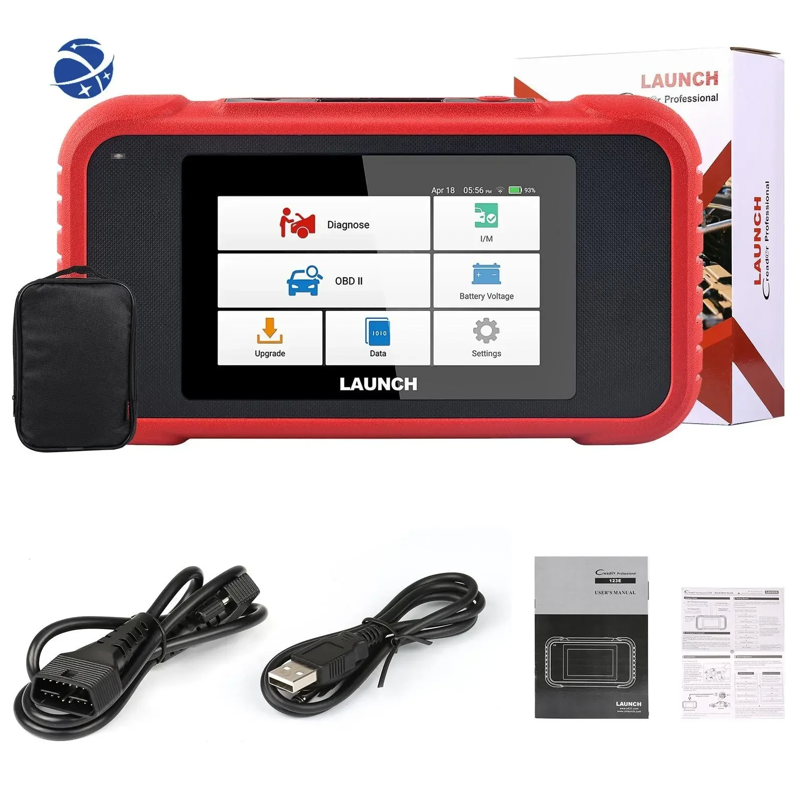 LAUNCH X431 CRP123E OBD2 считыватель кодов для двигателя ABS подушки безопасности SRS коробка