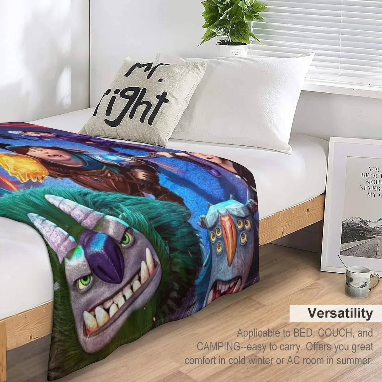 Одеяло для охотников на тролли модные диваны волосатые одеяла