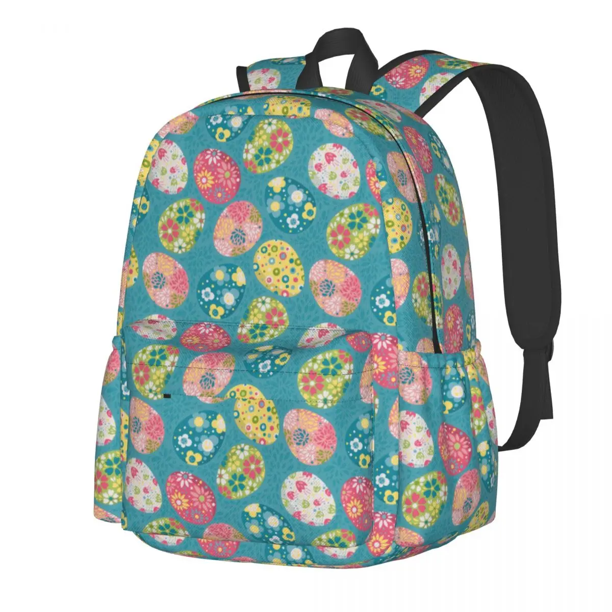 

Рюкзак на пасхальную тематику, уличная одежда с красочными яйцами для девушек, легкий дизайнерский портфель для старших классов, для кемпин...